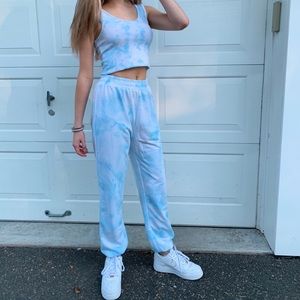 Blue tie dye set